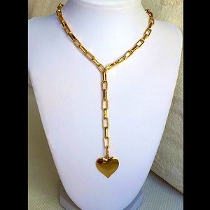 18KGF Heart Tag Necklace